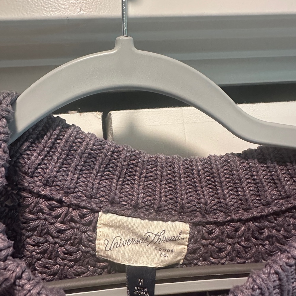 Purple Heathered Sweater - Picture 2 of 3